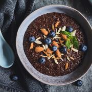 Kakaós- gyümölcsös quinoa puding