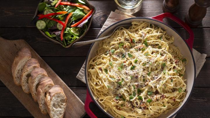 Carbonara spagetti recept