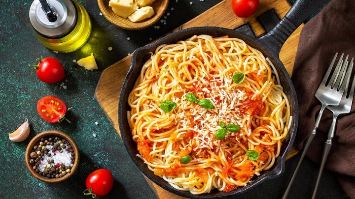 Vegetáriánus bolognai spagetti